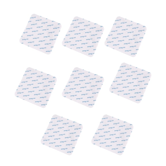 Ihhxbs 8 Pcs Carpet Stickers with Washable and Traceless Adhesive, Non-slip Carpet Mat Fixers for Home and Workspace, White