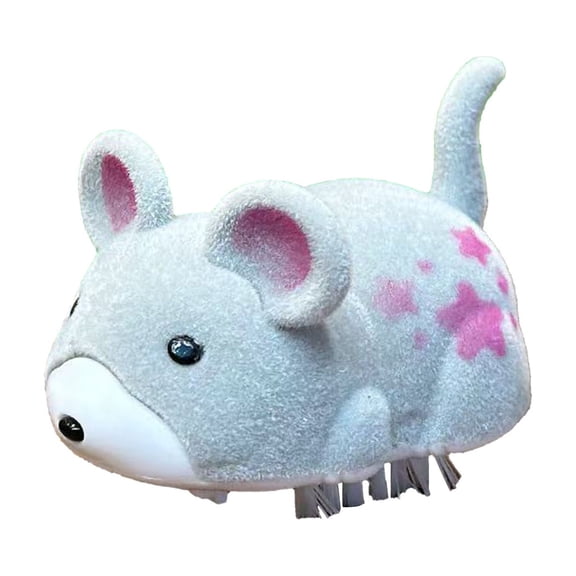 Ihhxbs Automatic Moving Cat Toy with Simulated Animal and Interactive Rolling Ball for Indoor Floor Play and Tabletop Use, Gray, 1 Pc