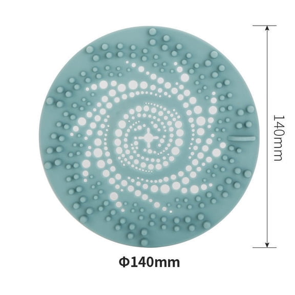 Ihhxbs Bathroom Drain Cover with Hair Filter and Odor Seal, Non-slip Floor Grate for Shower and Bathtub, Blue Plastic, 1 Pc