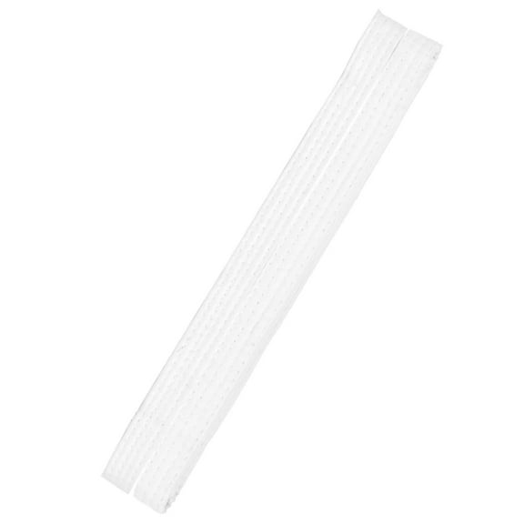Ihhxbs Martial Arts Belt with Double Needle Stitching and Reinforced Core, Durable and Secure for Karate and Taekwondo Training, White Cotton, 1 Pc