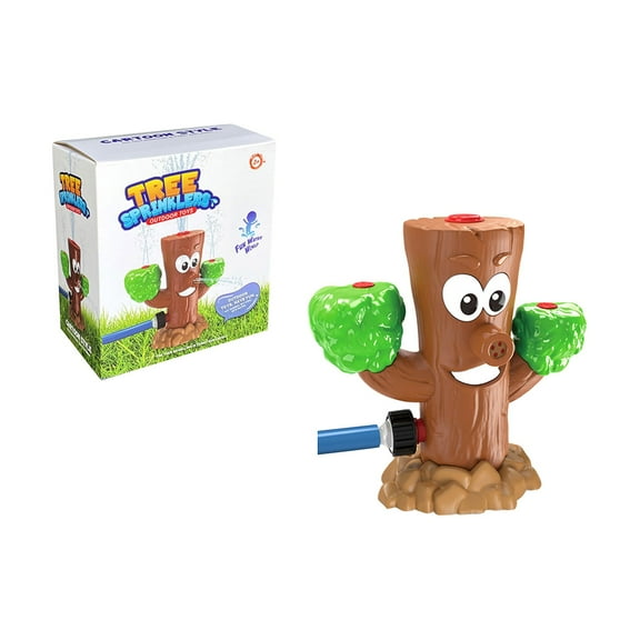 Ihhxbs Outdoor Sprinkler with Tree Stump Design for Lawn and Garden Watering, Green, 1 Pc