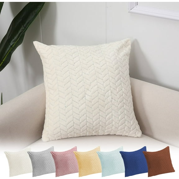 Ihhxva Blue Flannel Leaf Pillowcase, 17x17 in, Couch and Throw Pillow Cover for Living Room, Bedroom, Outdoor Decor, 1 Pc