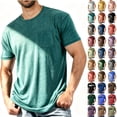 thumbnail image 1 of Ihhxva Men's Heathered Crewneck T-Shirt with Pocket Short Sleeve Soft Breathable Cotton Blend Casual Tee Solid Color Top for Daily Wear M-4XL, 1 of 10