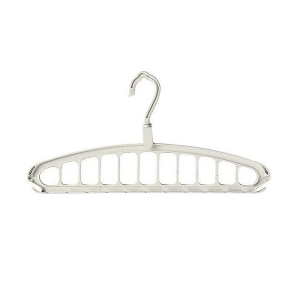Ihhxva Multifunctional 11-hole Clothes Hanger, Traceless Drying Rack, for Dormitory Home Use, Bedroom Wardrobe Storage Organizer, White, 1 Pc