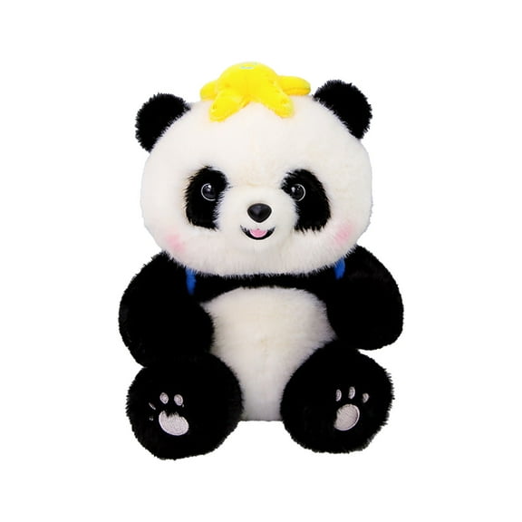 Ihhxva Panda Plush Toy with Realistic Features and Soft Stuffed Body, Cuddly Companion for and Birthday Gifts, Brown Plush, 1 Pc