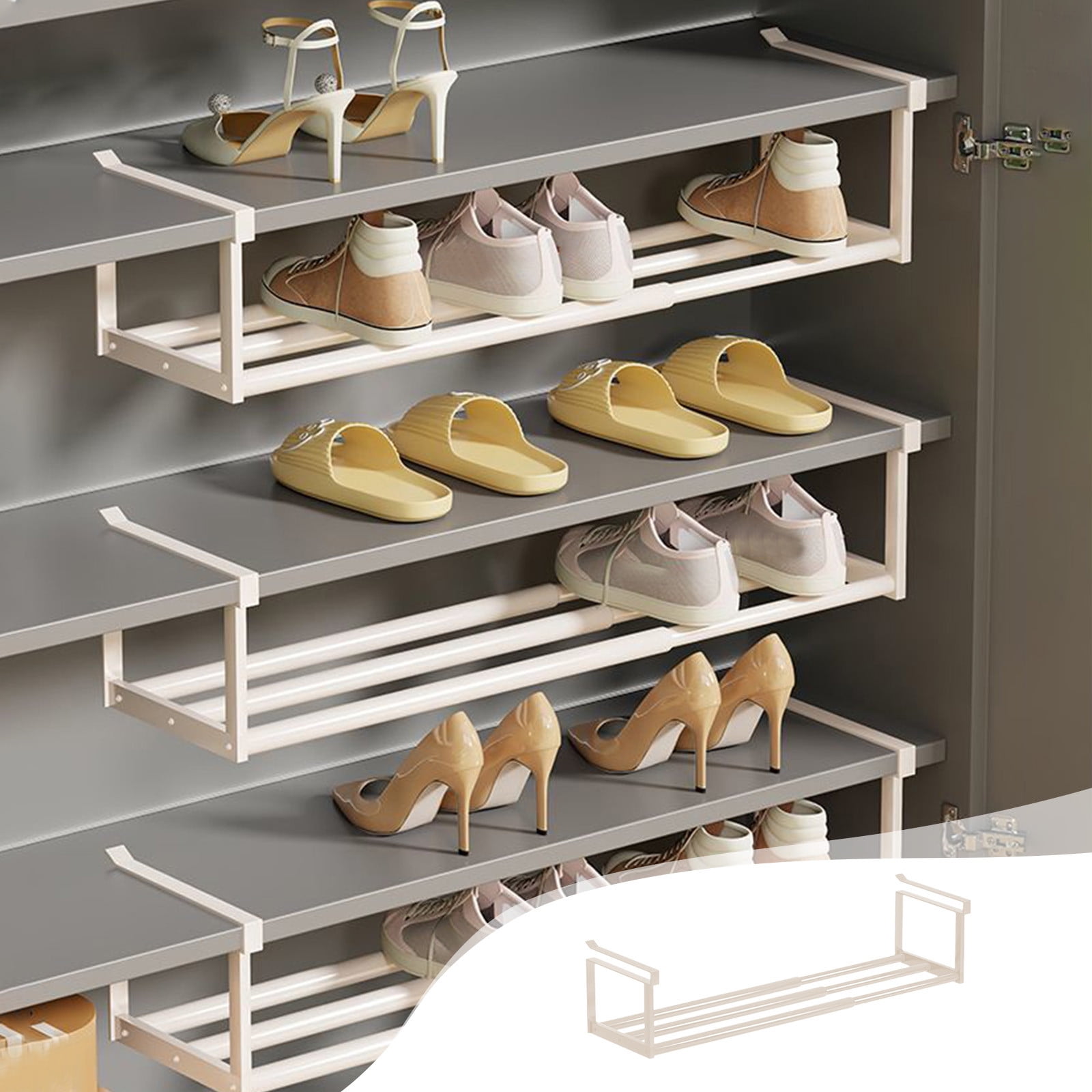 Ihhxva Retractable Slipper Storage Rack, Bathroom Cabinet Hanging ...