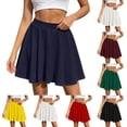 thumbnail image 1 of Ihhxva Women's High Waisted Stretch Quick Dry Flared A-Line Skirt Casual Beach Vacation S-2XL, 1 of 8