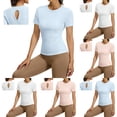 thumbnail image 1 of Ihhxva Women's Slim Fit Moisture-Wicking Yoga Cutout Backless Workout Tee Racerback Breathable Athletic Top for Gym Running Training S-2XL, 1 of 9