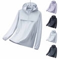 thumbnail image 1 of Ihhxva Women's Uv Protection Quick Dry Moisture-Wicking Sun Hoodie Lightweight Hiking Top Long Sleeve Athletic Pullover Summer Outdoor Running Yoga L-5XL, 1 of 6
