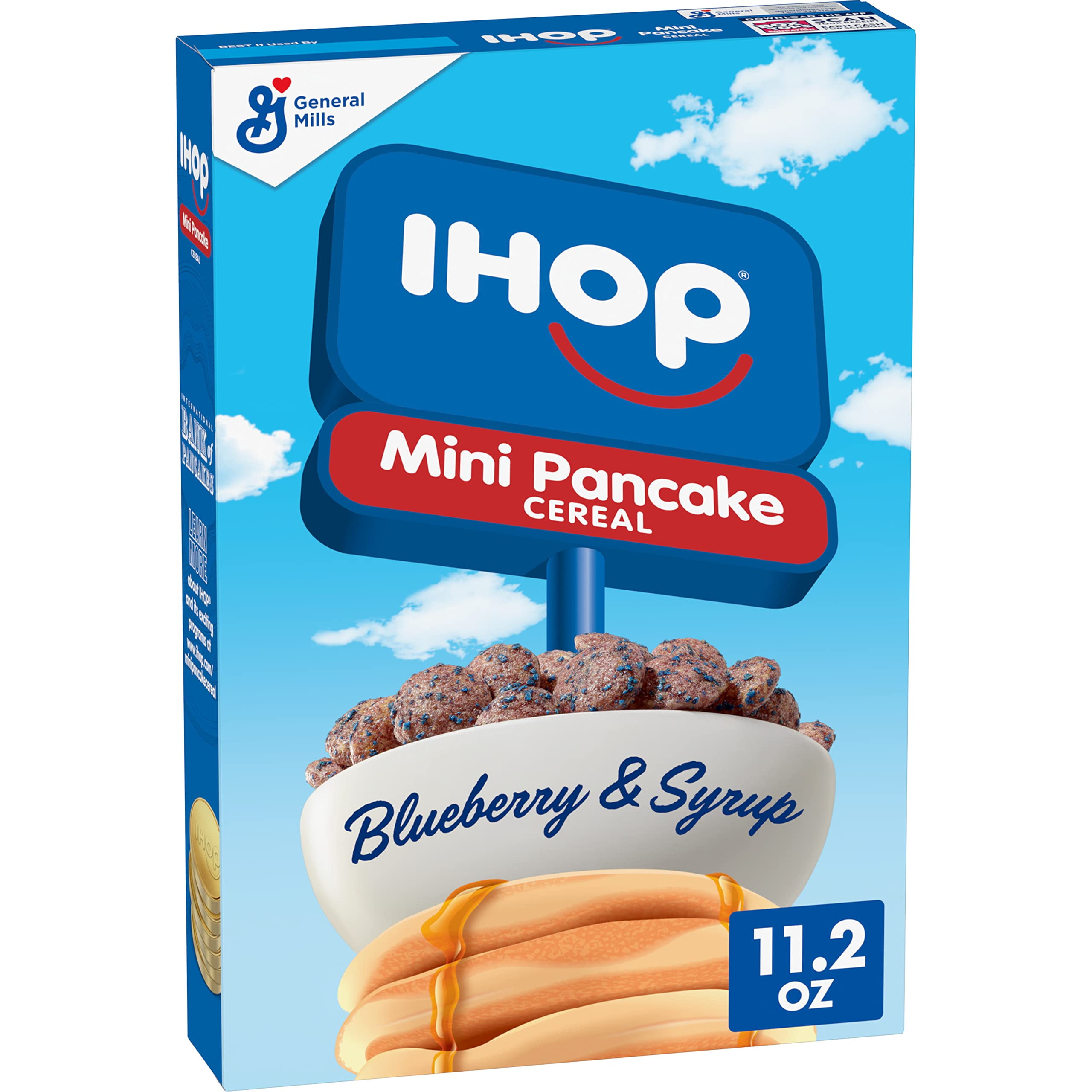 General Mills Ihop Blueberry And Syrup Flavored Breakfast Cereal, 11.2