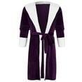 thumbnail image 1 of Ihph7 Fluffy Robe Plush Robes for Women Long Robes for Women Bathrobe for Women Fleece Robe Spa Robe for Women Hotel Robe Warm Robes for Women Purple L, 1 of 2
