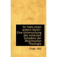 thumbnail image 1 of Ihr Habt Einen Andern Geist!: Eine Untersuchung Des Innersten Schadens Der Ritschlschen Theologie (Paperback), 1 of 1