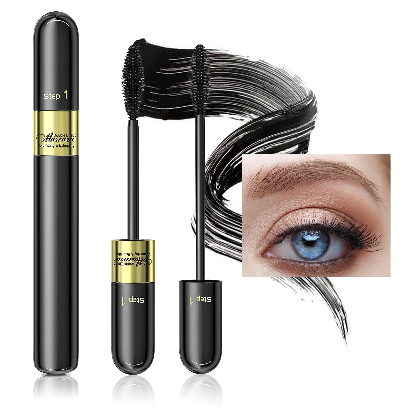 Ihrlpxkc Tubing Mascara Black LongLasting & SmudgeProof Mascara