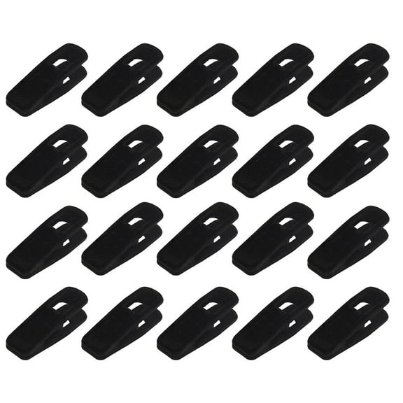 Ihvewuo 20pcs Black Small Velvet Clothes Pins Hangers Clips For Hanger Laundry Pants Trouser Mini Clothes Pins In Crafts Non Slip