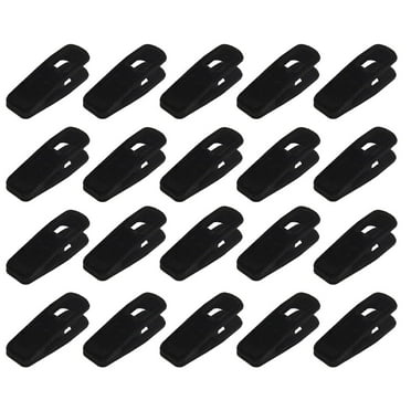 Ihvewuo 20Pcs Non Slip Velvet Hangers Clips Ivory Strong Finger Flocked Clips Pant Clothes
