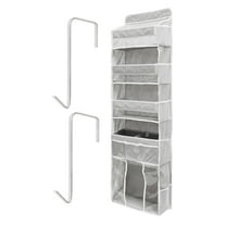 Wekvgz Door Hanging Storage Organizer Kit Firm Easy to Clean Over Door Pockets Organizer Set Versatile Hanging Organizer Storage for Home Baby Essentials Toys