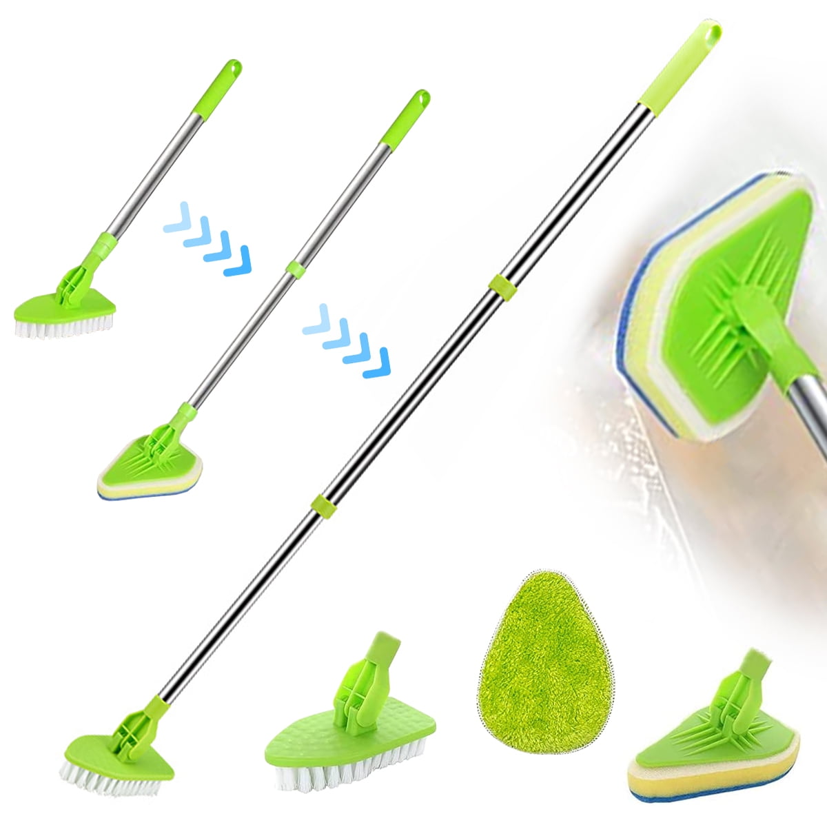 Ihvewuo 3-in-1 Scrub Cleaning Brush with Extendabl