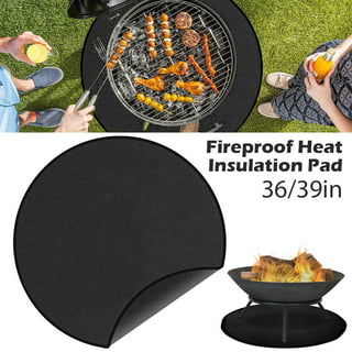  FLASLD Fireproof & Waterproof Under Blackstone Griddle BBQ Mat,  Protect Your Prep Table and Outdoor Grill Table - Heat Resistant Grill  Table Mat (Black,16 x 24in) : Patio, Lawn & Garden