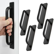 Ihvewuo 4PCS 105MM Door Handles Self-Adhesive Instant Auxiliary Handles Heavy Duty Aluminum Alloy Drawer Handle