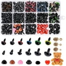150 Pack Wiggly Eyes for Doll Makers, Scrapbooking and Personalized Cards, Assorted Sizes of Plastic Moving Eyes with Black Disks for Whimsical Crafting Projects, Adding Expression and Fun
