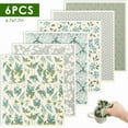 thumbnail image 1 of Ihvewuo 6 Pcs Swedish Dishcloths for Kitchen, Absorbent Dish Towels Washable Kitchen Dish Rags Soft Cellulose Sponge Cloths, 1 of 11