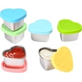 thumbnail image 1 of Wekvgz Salad Dressing Container Kit Leak Proof Cute Stainless Steel Small Condiment Container Solid Meal Prep Sauce Cup for Outside Usage, 1 of 9