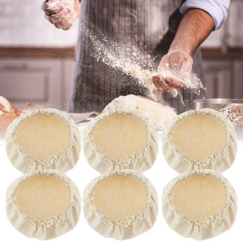 Ihvewuo 6pcs Sourdough Starter Jar Covers 7.6cm to 10.1cm Elastic Cloth Sourdough Fermentation
