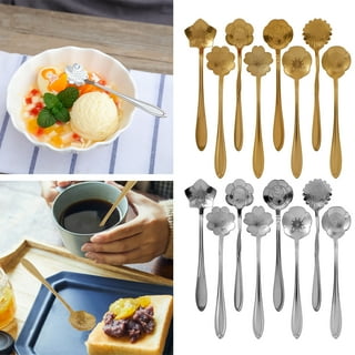 New Dessert Scoop Stirring Teaspoon Coffeeware Milk Tea Stirrer Star Coffee  Spoon Stainless Steel SILVER 