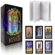 Ihvewuo Original Tarot Cards Deck with Guidebook & Linen Tarot Bag - Smith Artwork, Traditional Standard Tarot Decks, Durable Tarot Cards Set for Beginners to Advanced