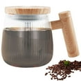 thumbnail image 1 of Ihvewuo Self Stirring Mug 400ml Glass Electric Stirring Mug Battery Powered Self Mixing Mug High Speed Electric Mixing Cup Portable Self Stirring Coffee Mug with Handle Clear Auto for Coffee Milk, 1 of 11