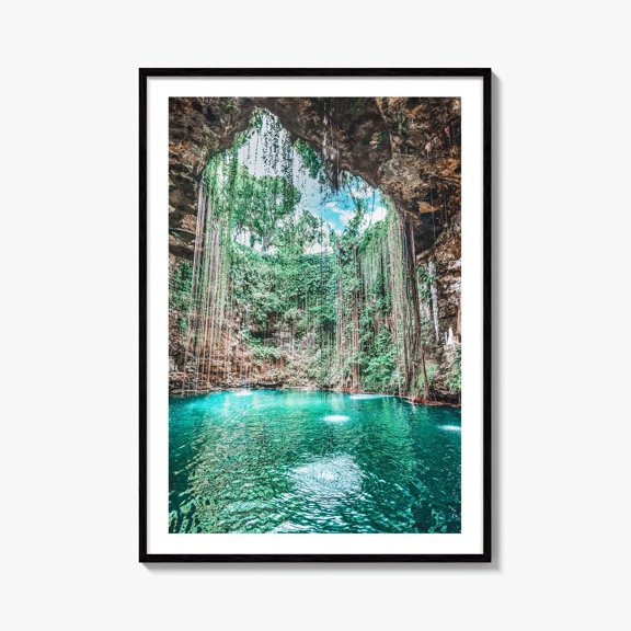Ik Kil Cenote Mexico Fine Art Photo Print Yucatan Peninsula Chichen Itza Home Decor Office Wall Art