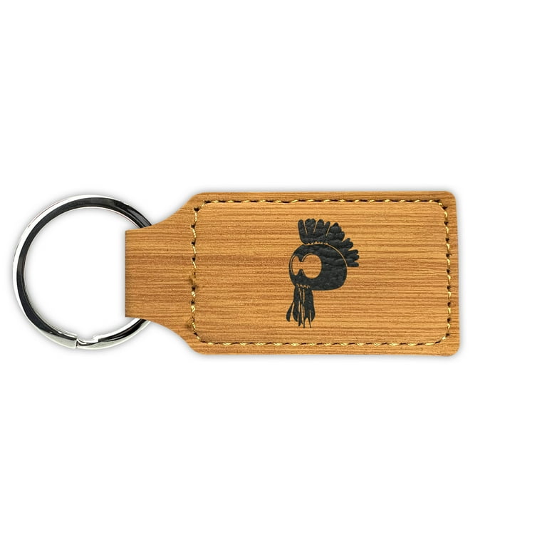 Keychain - Rectangle - Hawaii - Leather