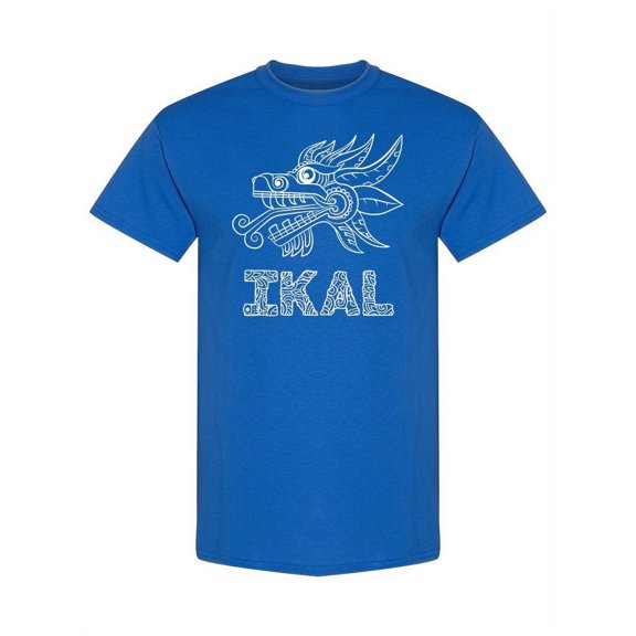 Ikal Text And Serpent Head T-Shirt Men -Ikal Designs, Male Small