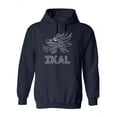 thumbnail image 1 of Ikal Text With A Serpent Head Hoodie Men -Ikal Designs, Male Large, 1 of 4