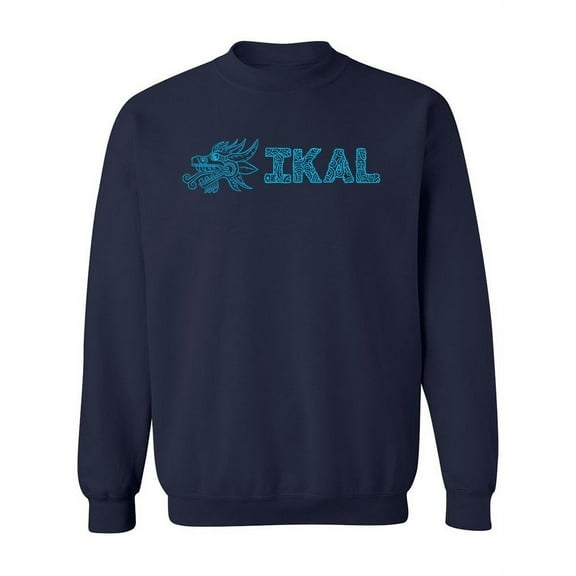 Ikal Text With Serpent. Sweatshirt Men -Ikal Designs, Male 3X-Large