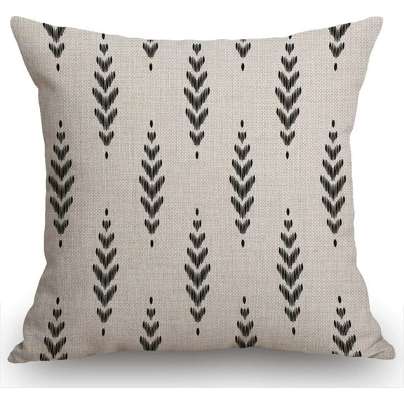 Ikat Chevron Decorations Pillow Cover Boho Farmhouse Decor Throw Pillow Cases Cushion Cover 18 x 18 Inch Home Decoration