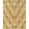 thumbnail image 1 of Ikat Collection Hand-Knotted Lamb's Wool Area Rug- Light Blue - 9' 2' X 12' 0', 1 of 1