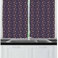 thumbnail image 1 of Ikat Curtains 2 Panels Set, Geometric Folklore Ornament with Triangles Gypsy Mexican Hand Drawn Style Art Pattern, Window Drapes for Living Room Bedroom, 55W X 39L Inches, Multicolor, by Ambesonne, 1 of 2