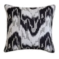 thumbnail image 1 of Ikat Cut Velvet Throw Pillow Covers Cases Soft Chocolate Pillow Cover Elegant Luxurious Large Decorative Cushion Covers 24" x 24", 1 of 6