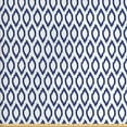 thumbnail image 1 of Ambesonne Ikat Fabric by the Yard Upholstery, Eastern Blue Ornament, 3 Yards, Royal Blue and White, 1 of 4