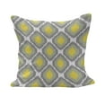 thumbnail image 1 of Ikat Fluffy Throw Pillow Cushion Cover, Surreal Geometric Pattern with Squares with Vintage Color Palette Illustration, Rectangle Accent Pillow Case, 26" x 16", Grey Yellow White, by Ambesonne, 1 of 5