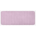 thumbnail image 1 of Ikat Kitchen Mat, Classical Pattern Design in Pastel Feminine Colors Retro Illustration, Plush Decorative Kitchen Mat with Non Slip Backing, 47" X 19", Lilac White, by Ambesonne, 1 of 1