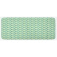 thumbnail image 1 of Ikat Kitchen Mat, Ogee Pattern in Indonesian Weave Art Style Vibrant Colors Motif, Plush Decorative Kitchen Mat with Non Slip Backing, 47" X 19", Mint Green Yellow Green, by Ambesonne, 1 of 1