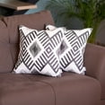 thumbnail image 1 of Ikat Set of 2 Square 18"x18" Boho Throw Pillow Covers, 1 of 4