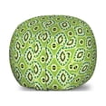 thumbnail image 1 of Ikat Storage Toy Bag Chair, Old Fashioned Gypsy Indonesian Pattern with Abstract Floral Motifs, Stuffed Animal Organizer Washable Bag, Large Size, Apple Green Black, by Ambesonne, 1 of 3