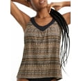 thumbnail image 1 of Ikat Stripe Underwire Tankini Top Swimsuit, 1 of 2