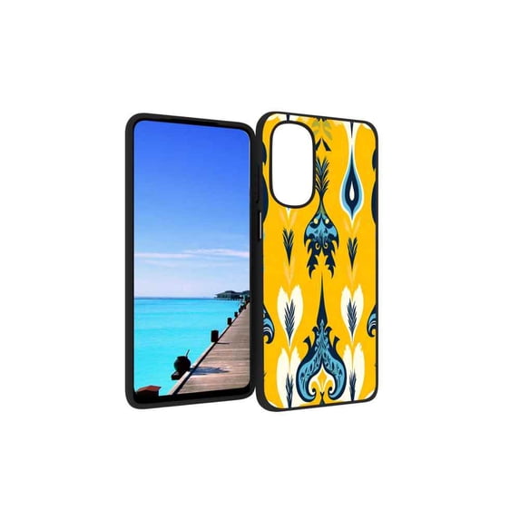 Ikat-pattern-boho-colorful-860 Phone Case, Designed for Motorola Moto G Stylus 5G 2022 Case Soft Silicon for women girls boys wife gift,Shockproof Phone Cover