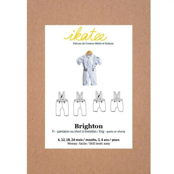 Ikatee Sewing Pattern Baby Brighton Pants & Shorts Baby, Kids 6 months - 4 years