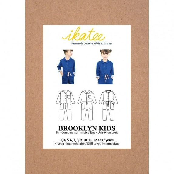 Ikatee Sewing Pattern Kids Brooklyn Jumpsuit Kids 3 Years - 12 Years Jumpsuits
