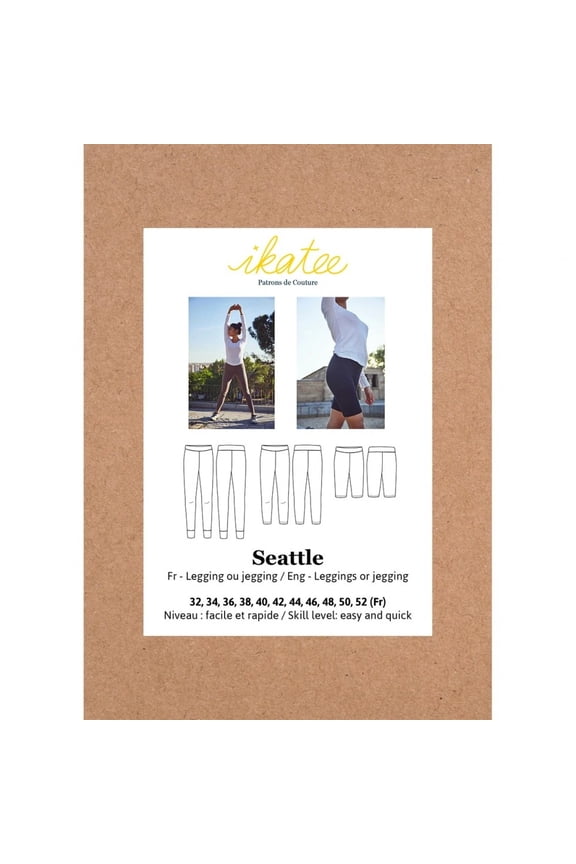 Sewing Pattern Seattle Legging Jegging Women UK 6 to 24 Leggings